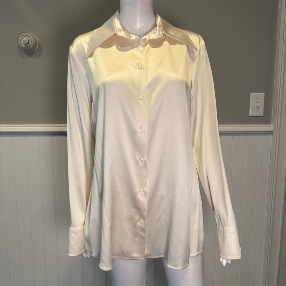 Dolce & Gabbana Cream Button Down Shirt